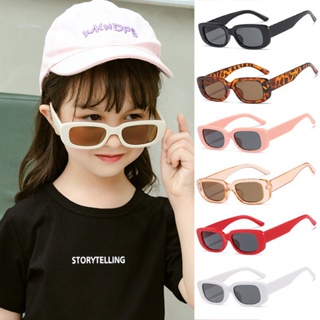Retro Style Children Sunglasses Square Frame Baby Boys Girls Glasses UV400 Anti-Glare Kids Eyewares