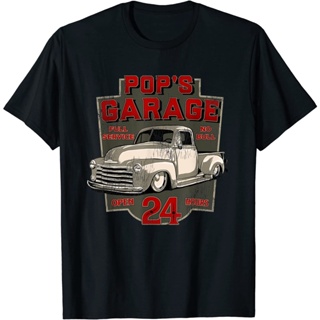 Pops Garage Hot Rod CLASSIC VINTAGE Street Rod Design T-Shirt