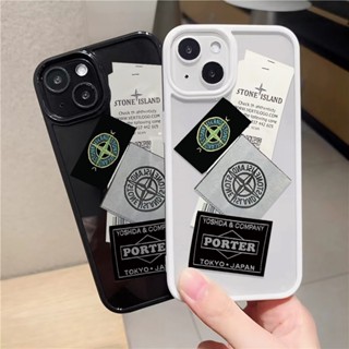 เคสโทรศัพท์มือถืออะคริลิคใส แบบแข็ง ลายฉลาก สําหรับ iphone 14promax 11 13 12 7Plus 8 X XS Max