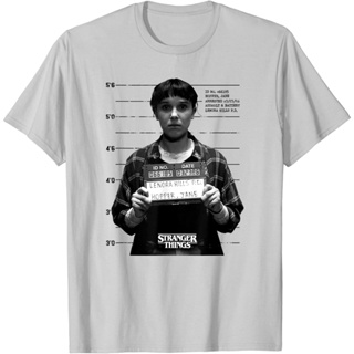 Stranger things 4 Jane HOPPER Mugshot Photo เสื้อยืด