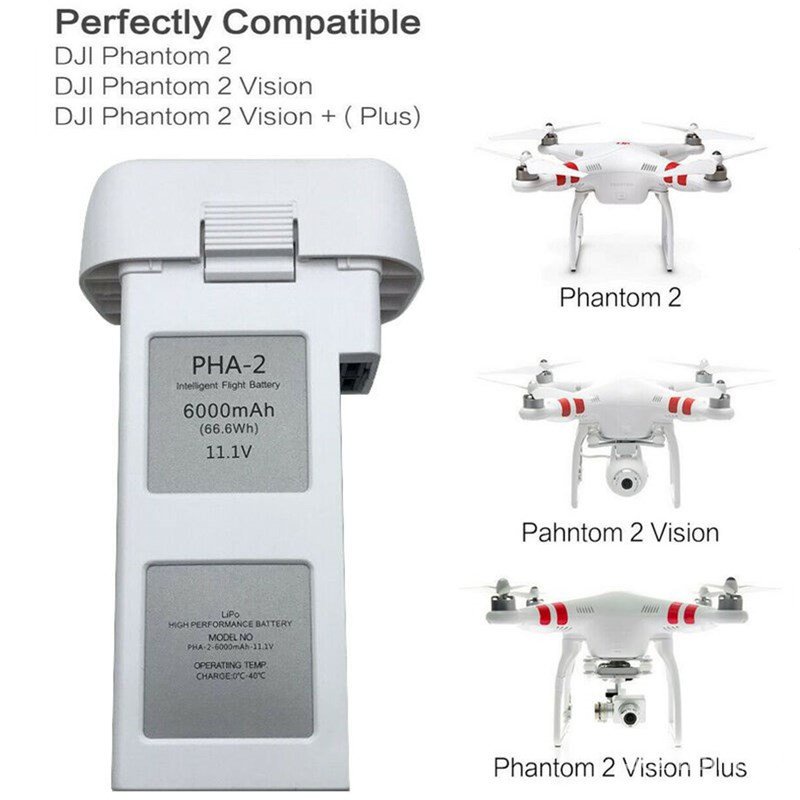 ขาย11-1โวลต์6000มิลลิแอมป์ชั่วโมงแบตเตอรี่สำหรับ-dji-phantom-2-li-polymer-แบตเตอรี่ความจุสูงแบตเตอรี่อะไหล่เครื่องบินแบต