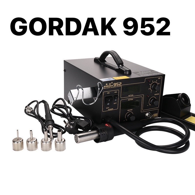 gordak-hotare952เครื่องเป่าลมร้อน-พร้อมหัวแร้งบัดกรีปรับอุณภูมิได้-ซ่อมโทรศัพท์-ซ่อมมือถือ-ซ่อมวงจร-รุ่น952