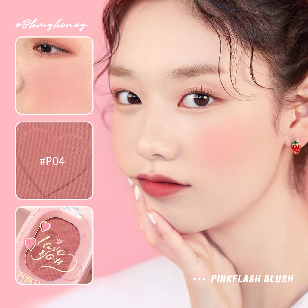 ภาพสินค้าPinkflash Ohmyhoney บลัชออน ปัดแก้ม สีธรรมชาติ ติดทนนาน จากร้าน pinkflash.th บน Shopee ภาพที่ 3