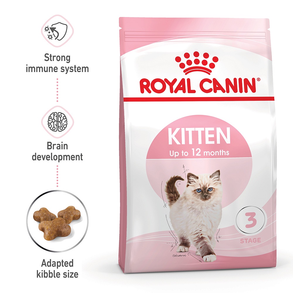 ภาพหน้าปกสินค้าRoyal Canin Kitten 4kg อาหารเม็ดลูกแมว อายุ 4-12 เดือน (Dry Cat Food, โรยัล คานิน) จากร้าน royal_canin_official_shop บน Shopee