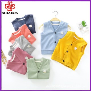 Kids Knitted Tank Top Childrens Sweater Top Mixed Colors (Sizes 80-100 cm)