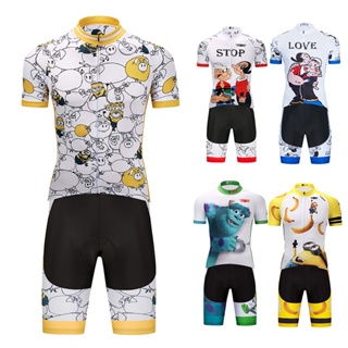 ชุดเอี๊ยมกางเกงขาสั้น สไตล์ตลก สําหรับขี่จักรยาน MTB Ropa Ciclismo 2024