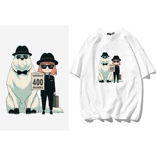 Spy × Family อะนิเมะแขนสั้น Arnia และ Bond Forger เสื้อยืดอะนิเมะเสื้อยืดผ้าฝ้าย