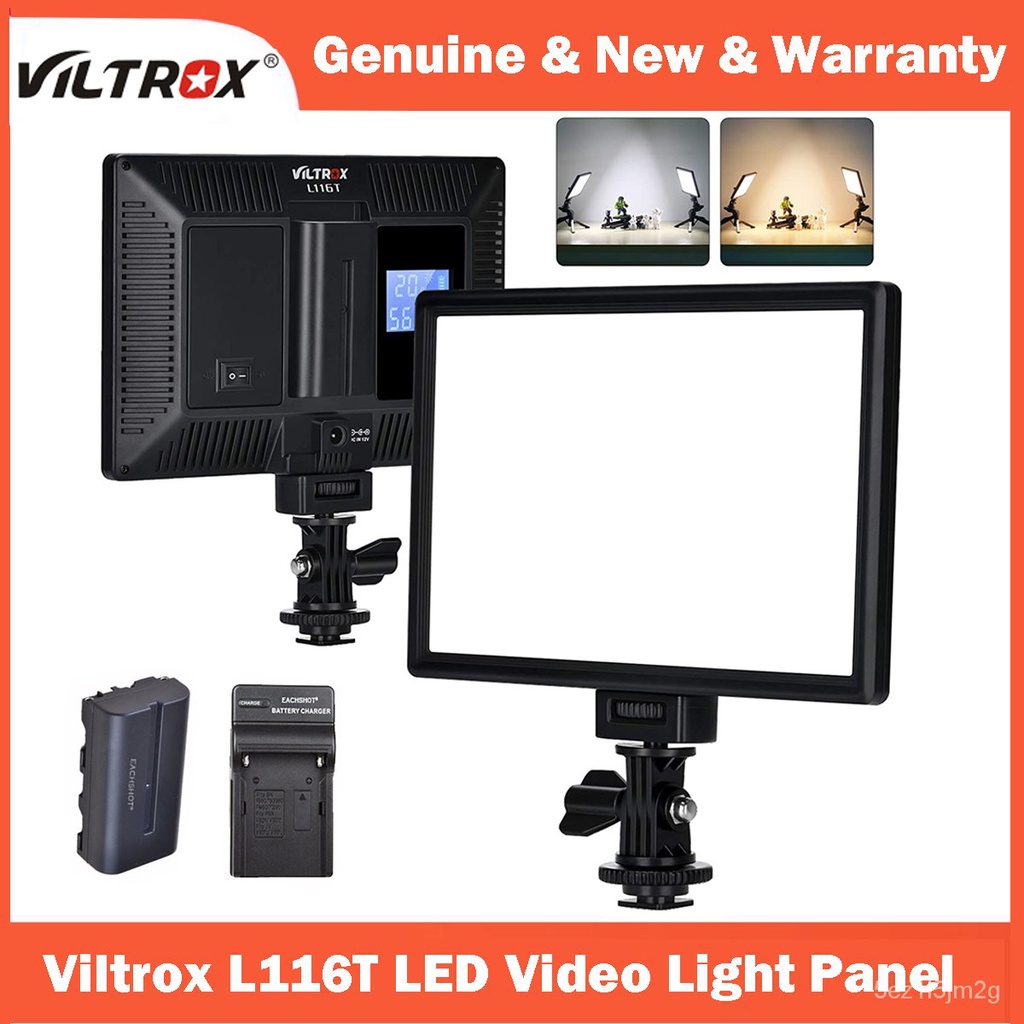viltrox-l116t-led-video-light-ultra-thin-lcd-bi-color-amp-dimmable-dslr-studio-led-light-แผงโคมไฟสำหรับกล้อง-dv-กล้องวิดีโ