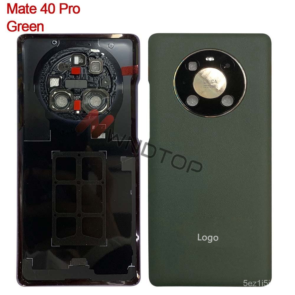 ที่มีคุณภาพสูงสำหรับหัวเว่ย-mate-40กระจกปกหลังสำหรับหัวเว่ย-mate-40-pro-กลับฝาครอบแบตเตอรี่กล้องกรอบแฟลชปก