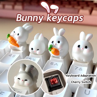 ภาพหน้าปกสินค้า【keycap】ปุ่มกดคีย์บอร์ด ลายการ์ตูนกระต่าย สําหรับตกแต่งคีย์บอร์ด ที่เกี่ยวข้อง