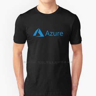 เสื้อยืดคอกลม เสื้อยืดผ้าฝ้ายพรีเมี่ยม เสื้อยืด ผ้าฝ้ายแท้ 100% พิมพ์ลาย Microsoft Azure Web Services Google Cloud 365