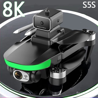 S5S มินิจมูกมืออาชีพ8พัน4พัน HD กล้องสองอุปสรรคหลีกเลี่ยงการถ่ายภาพทางอากาศสี่ปีกของเล่นพับ Q Uadcopter จมูก