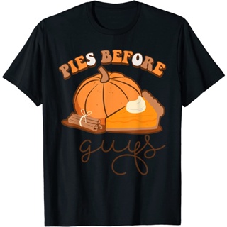 Pies Before guys เครื่องแต่งกาย Halloween Fall Season pumpkin pies T-Shirt