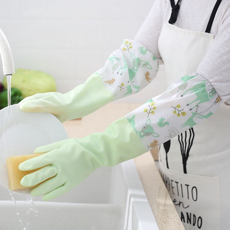 thaitop-ถุงมือยาง-ล้างจาน-48cm-กันนํา้-ทำความสะอาด
