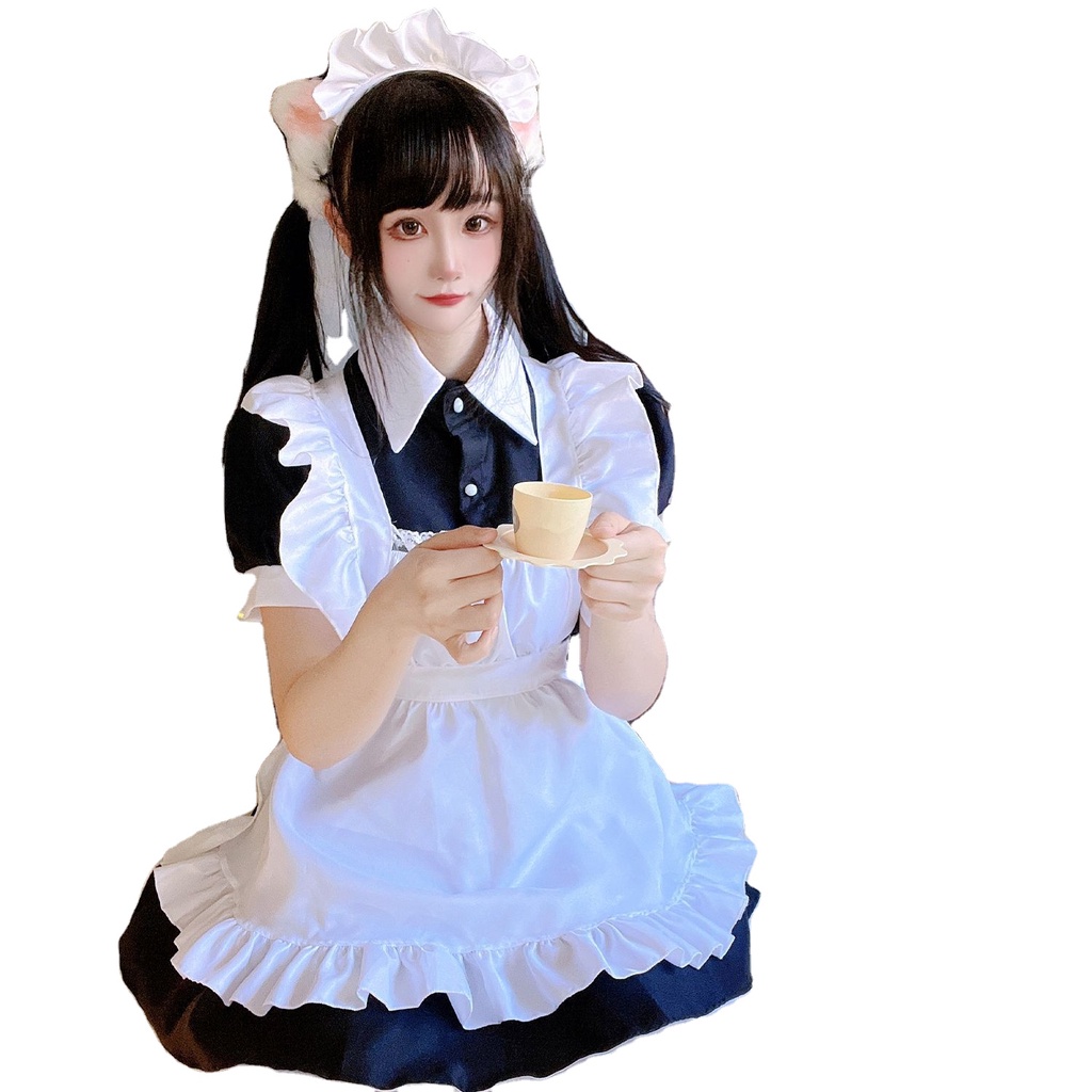Japanese sexy lolita costume cosplay maid dress for ladies housekeeping