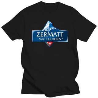 เสื้อยืดคอกลม เสื้อยืดผ้าฝ้ายพรีเมี่ยม ใหม่ เสื้อยืดลําลอง แขนสั้น พิมพ์ลาย Matterhorn Switzerland แฟชั่นสําหรับผู้ชาย