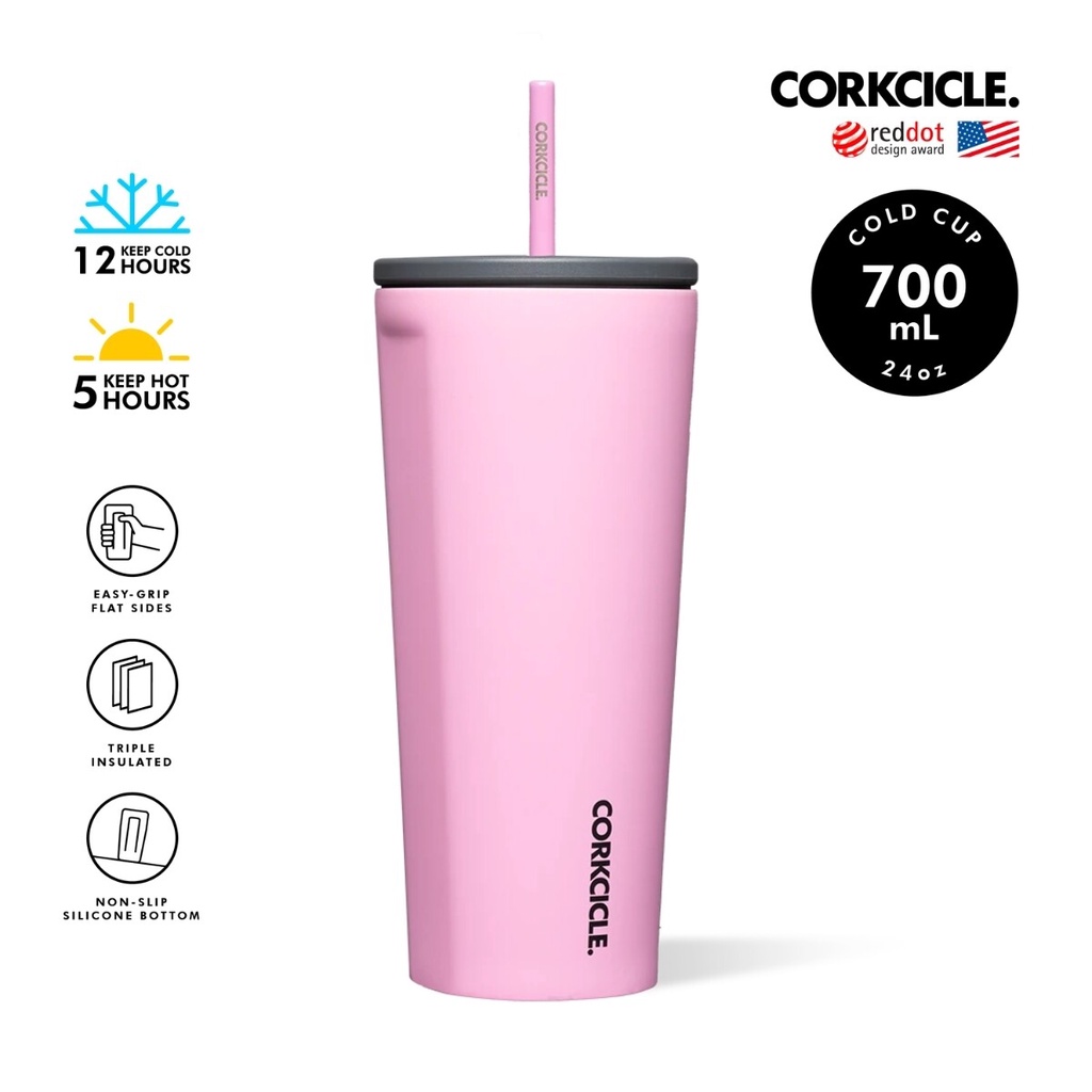 corkcicle-แก้วสแตนเลสพร้อมหลอดเซรามิก-สุญญากาศ-3-ชั้น-700ml-24oz-รุ่น-cold-cup-sun-soaked-pink