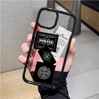 เคสโทรศัพท์มือถืออะคริลิคใส แบบแข็ง ลายฉลาก สําหรับ iphone 14promax 11 13 12 7Plus 8 X XS Max