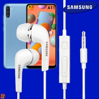 หูฟัง สมอลทอล์คแท้ Samsung 3.5 mm In-Ear ซัมซุง Galaxy A11 และทุกรุ่น อินเอียร์ เสียงดี เบสหนัก ปรับระดับเสียงได้