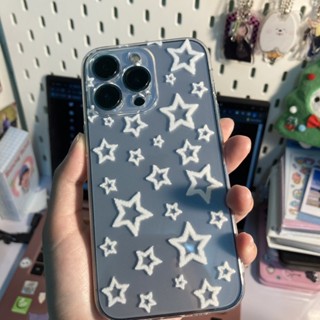 พร้อมส่ง เคสใสสกรีนดาว star case