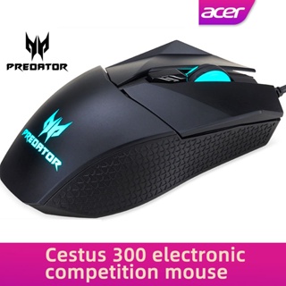 Acer predator Cestus 300 เมาส์เกมมิ่ง มีไฟ RGB ปุ่มตั้งโปรแกรมได้ DPI ปรับได้ น้ําหนักเบา สะดวกสบาย