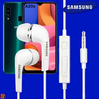 หูฟัง สมอลทอล์คแท้ Samsung 3.5 mm In-Ear ซัมซุง Galaxy A20s และทุกรุ่น อินเอียร์ เสียงดี เบสหนัก ปรับระดับเสียงได้