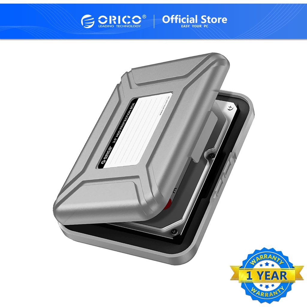 ภาพหน้าปกสินค้าORICO 3.5" Hard Drive Disk Protection Case/Storage HDD Case Cover BoxPHX35