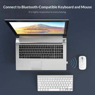 ภาพขนาดย่อของภาพหน้าปกสินค้าOrico อะแดปเตอร์ดองเกิล USB บลูทูธ 4.0 สําหรับจอยสติ๊กเมาส์ไร้สาย PC (BTA-409) จากร้าน orico.th บน Shopee