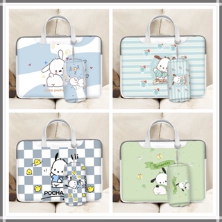 ⭐️with power pack⭐️PU waterproof laptop bag Sleeve 12 13 14inch Laptop Case Cute 15.6inches 17.3 cartoon pochacco Briefcases
