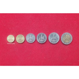 ชุดเหรียญกาญจนาภิเษก ชุดละ 6 เหรียญ (10 บาท, 5 บาท, 2 บาท, 1 บาท, 50 สต., 25 สต.)