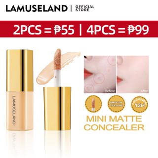 เช็ครีวิวสินค้าLAMUSELAND คอนซีลเลอร์ เนื้อลิควิด มี 4 สี LA2006