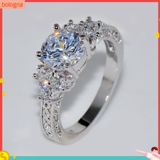 (Bologna) เครื่องประดับหรูหราแหวนหมั้นผู้หญิง Cubic Zirconia