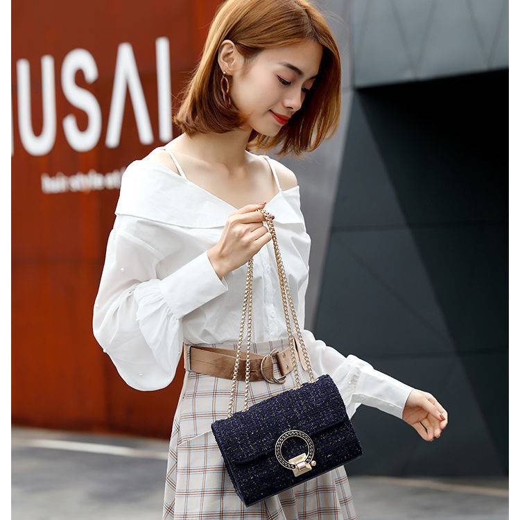 ใหม่ระเบิดแฟชั่นอเนกประสงค์ทวีดกระเป๋าผู้หญิงกระเป๋า-crossbody