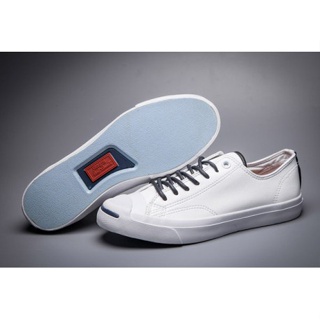 ✢☑รองเท้าผ้าใบ Converse Jack Purcell - ขาวล้วนรองเท้าผ้าใบผู้ชาย