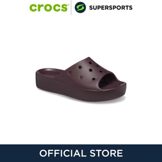 CROCS Classic Platform Slide รองเท้าแตะแบบสวมผู้หญิง