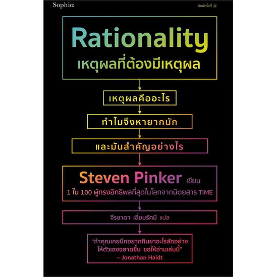 หนังสือ เหตุผลที่ต้องมีเหตุผล Rationality ชื่อผู้เขียน : สตีเวน พิงเกอร ...