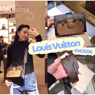 แบรนด์ใหม่ 100% ของแท้ LOUIS VUITTON / LV Trunk Clutch กระเป๋าสะพายไหล่ข้างหนึ่งกระเป๋าสะพาย M43596