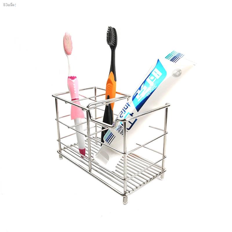 fast-delivery-stainless-steel-bathroom-toothbrush-holder-toothbrush-toothpaste-storage-rack-veemm