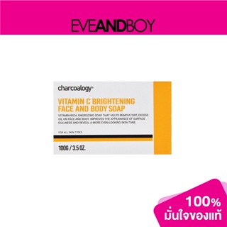 CHARCOALOGY - Vitamin C Brightening Face and Body Bar Soap 100  g,