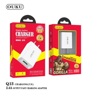 👍🏻ถูกที่ส OUKU Q13 สายชาร์จพร้อมปลั๊ก ชาร์จเร็ว Charger Set Fast Charging 2.4A ชาร์จไวจ่ายไฟแรง สำหรับ for L/Micro/typ