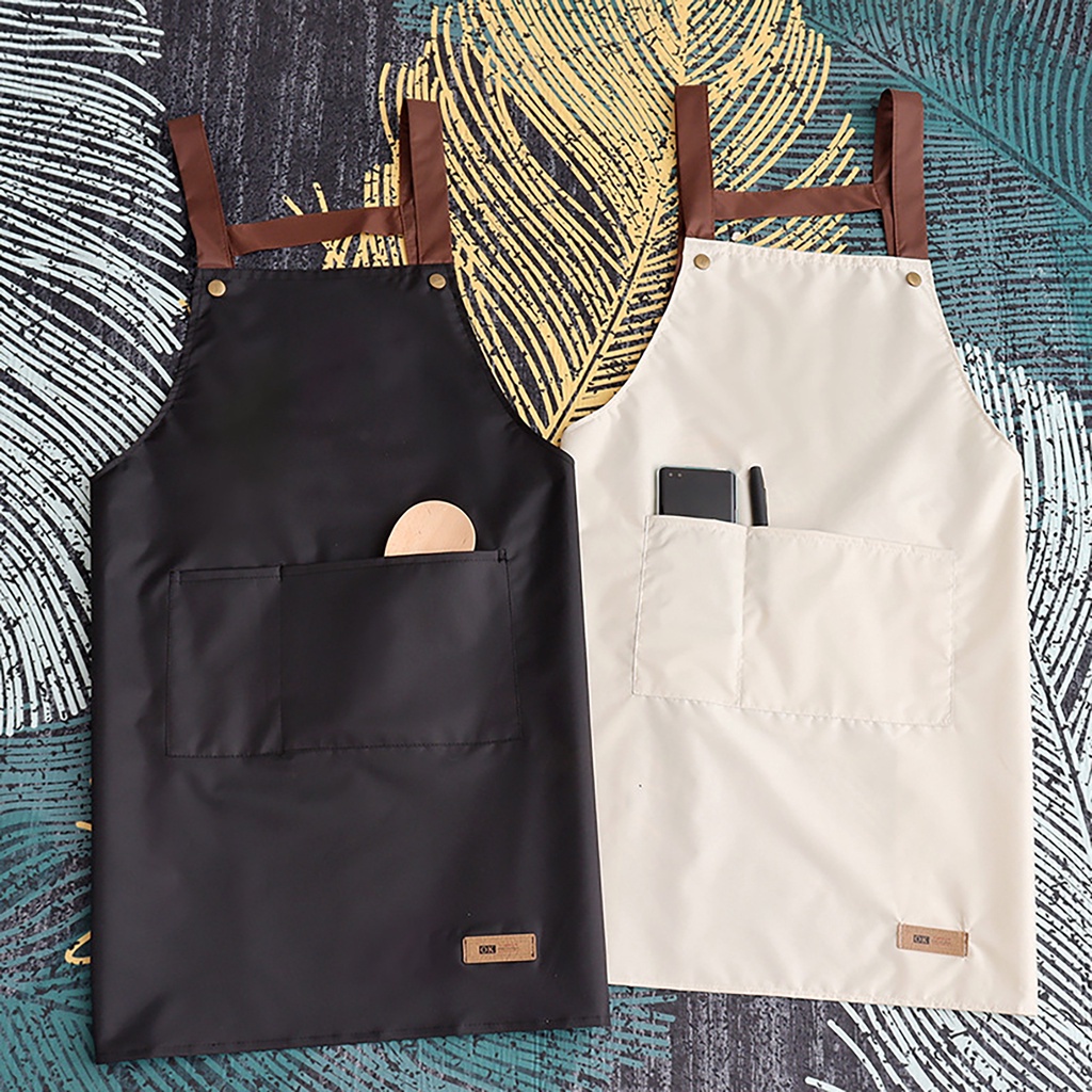 b-398-cooking-apron-sleeveless-large-pvc-adjustable-waist-chef-apron-for-restaurant
