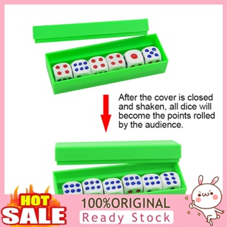[B_398] Six Die Tapping Loaded Roll Prediction Number Game Magic Trick Kids Toy
