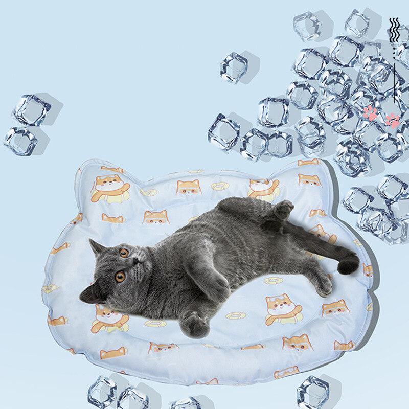 เสื่อสัตว์เลี้ยง-แผ่นน้ำแข็งฤดูร้อน-เสื่อแมว-นอนด้วยกัน-ที่นอน-แผ่นระบายความร้อน-แผ่นน้ำแข็งสำหรับสัตว์เลี้ยง