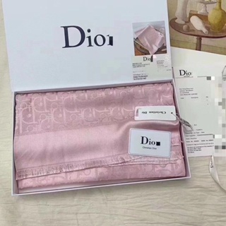 Dior [ชุดกล่องของขวัญ] ผ้าพันคอ ผ้าคลุมไหล่ ผ้าฝ้ายแคชเมียร์ และผ้าเรยอน แบบบาง แฟชั่นฤดูใบไม้ร่วง และฤดูหนาว สําหรับผู้หญิง 2021