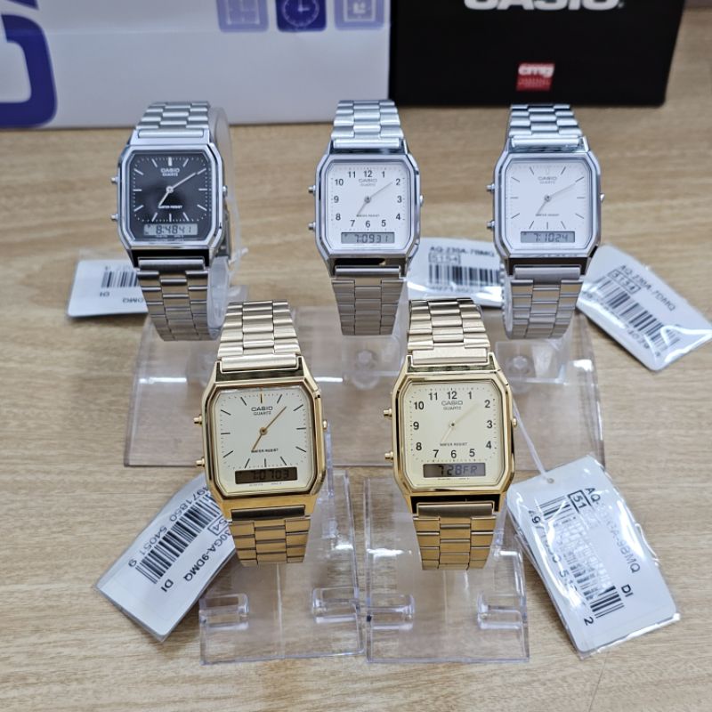 ของแท้-casio-นาฬิกาข้อมือ-รุ่น-aq-230a-aq-230ga-aq-230gg-รับประกันศูนย์-cmg-1-ปี