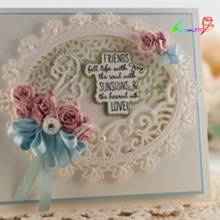 【AG】Oval Flower Frame Metal Cutting Dies DIY Scrapbooking Paper Album Stencil