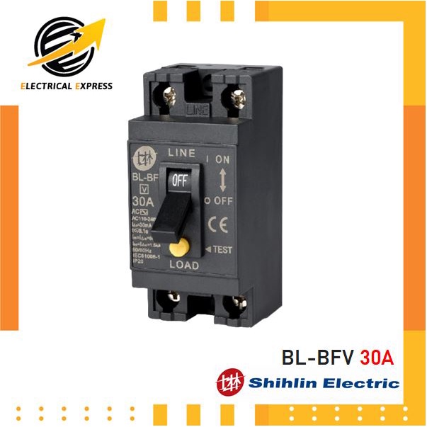 สวิตซ์ตัดไฟอัตโนมัติ-ป้องกันไฟดูด-ไฟรั่ว-shihlin-electric-bl-bfv-30a