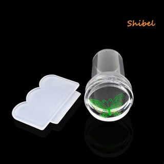 HOT_ Clear Stamper Scraper Mini DIY Nail Art Plate Transfer แต่งเล็บเครื่องมือ