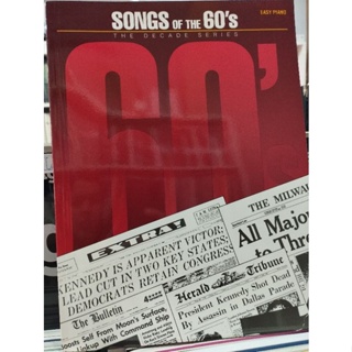 SONGS OF THE 60 S THE DECADE SERIES - EASY PIANO/073999100198/ลดราคาตำนิปกมีรอยตามภาพ