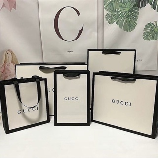 ⊙✜Original G Gucci Classic Paper Bag Gift Scarf Box Clothes Handbag Dustproof